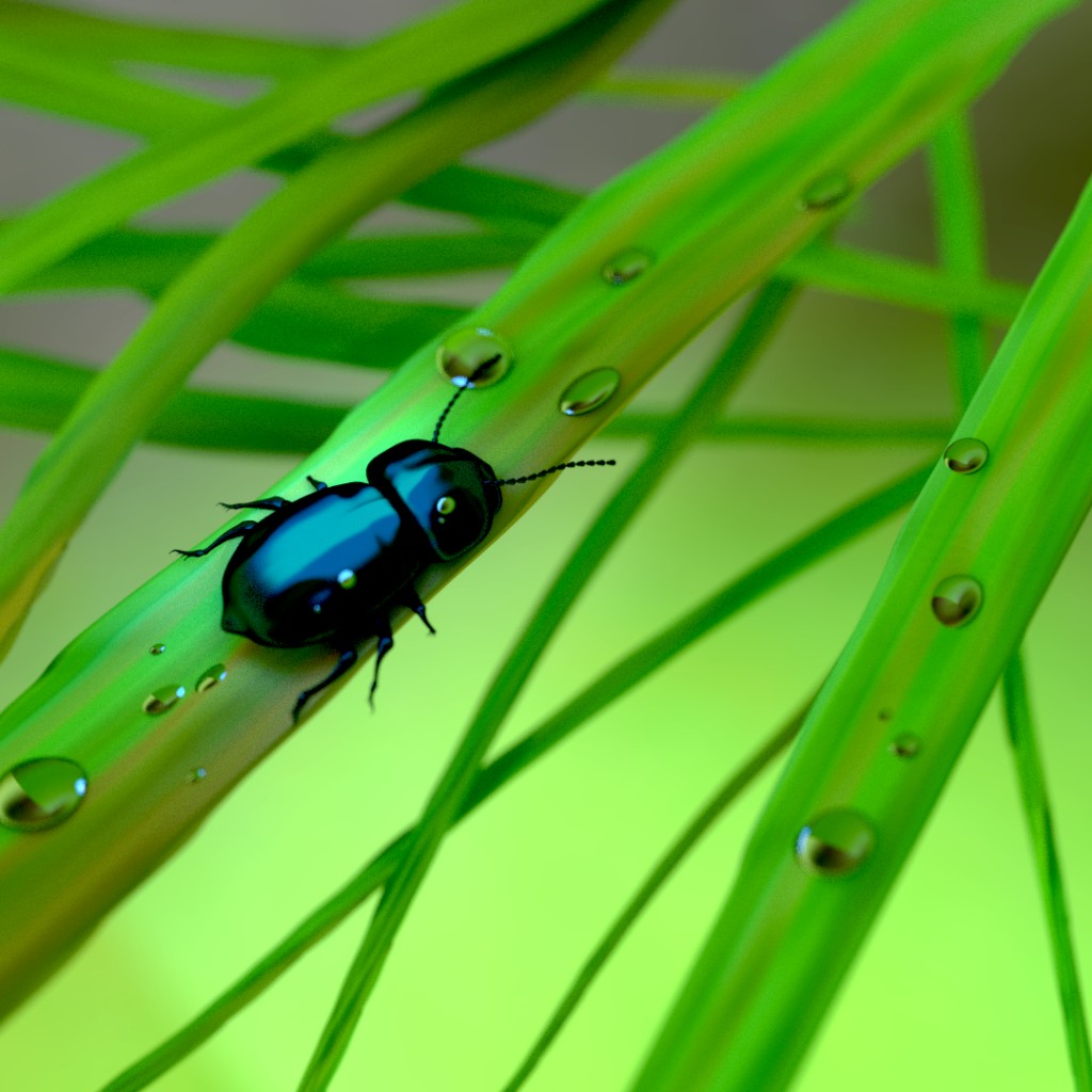blue insect preview image 1